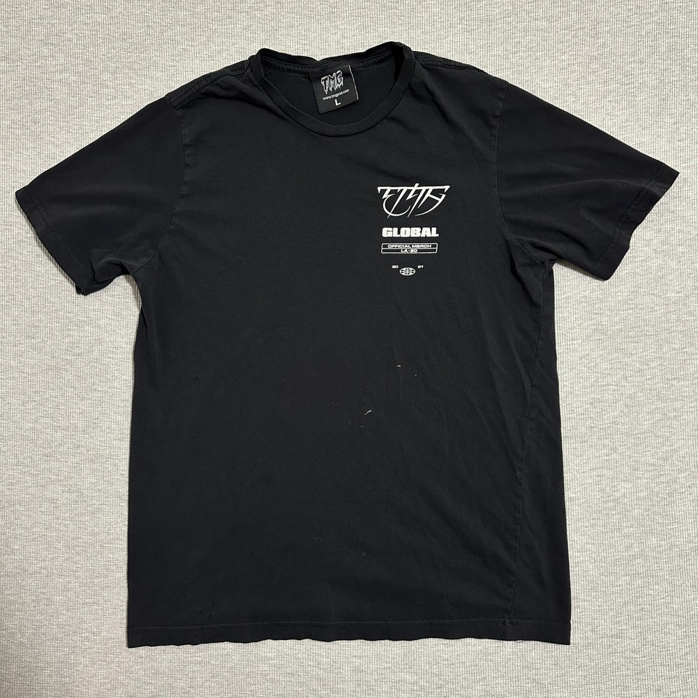 Tiny Meat Gang TMG Global Official Merch Black Graphic T-Shirt Mens Large 2021